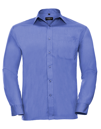 Men´s Long Sleeve Classic Polycotton Poplin Shirt