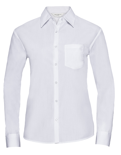 Ladies´ Long Sleeve Classic Polycotton Poplin Shirt