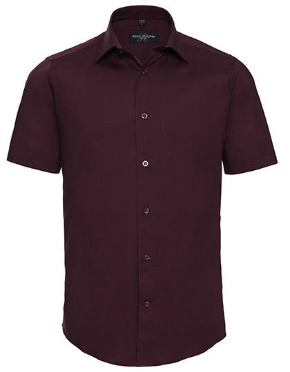 Men´s Short Sleeve Fitted Stretch Shirt