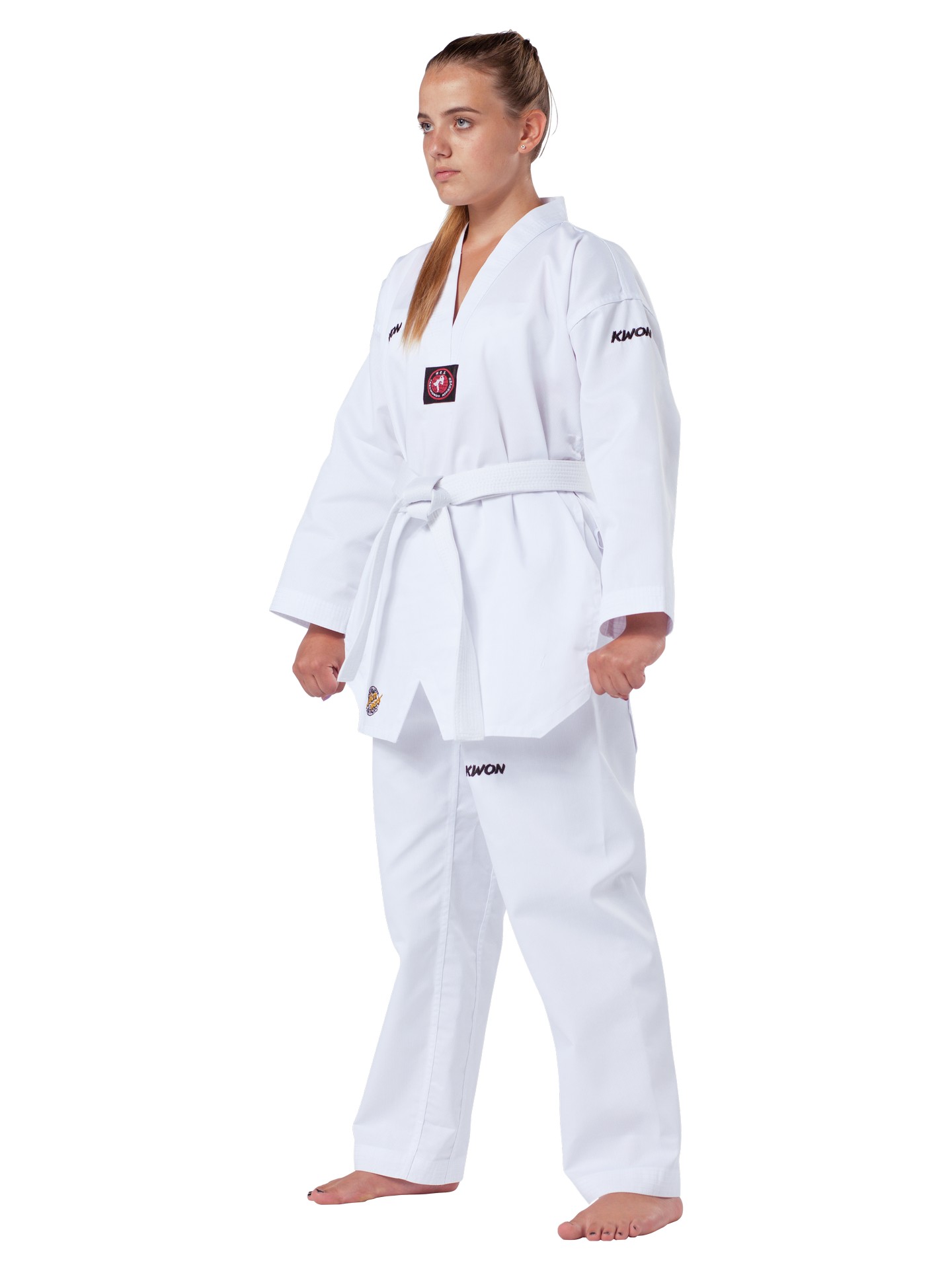 TKD-Anzug Victory, weiß mit weißem Revers 90 cm - 150 cm